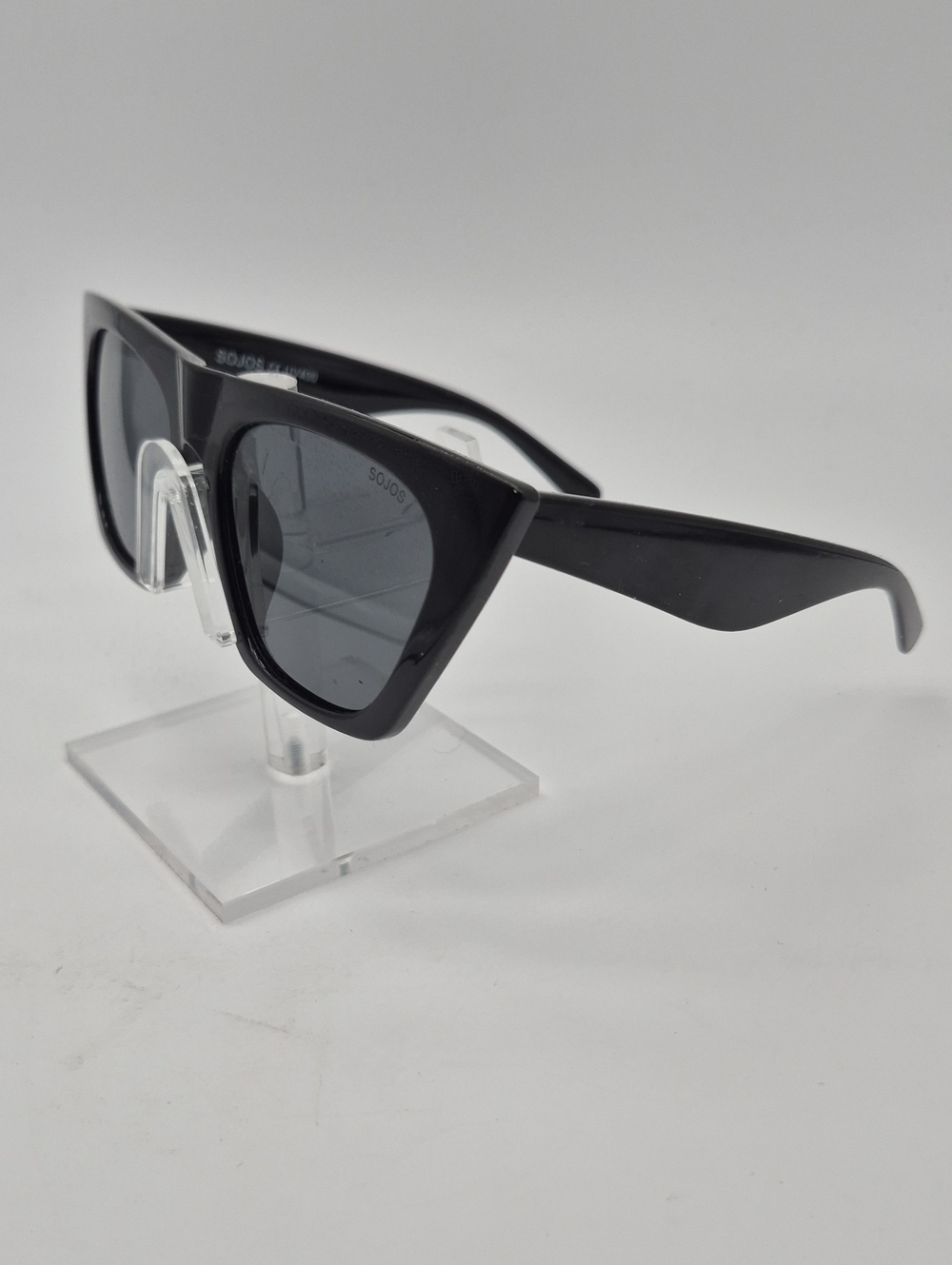 Men's Black Angular Sunglasses - Modern Statement Shades